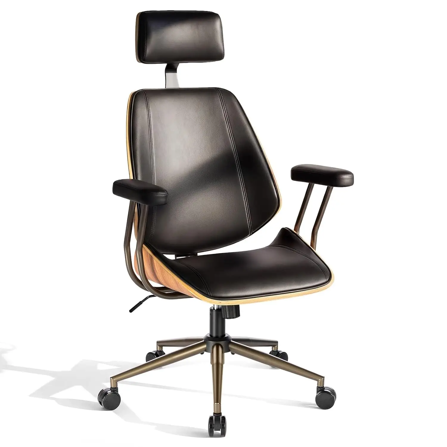 High Back Ergonomic Office Chair with Headrest & Arms, Black, Customized