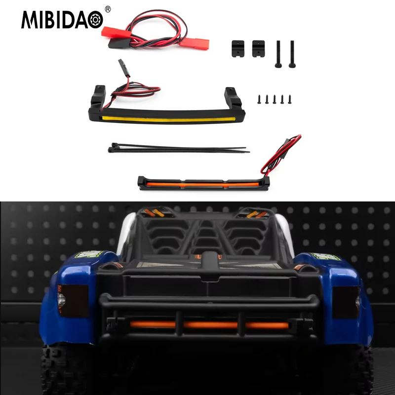 

MIBIDAO Front & Rear Lights LED Lamp Headlight Taillight For Mojave GROM Mega 380 1/14 RC Car Upgrade Parts