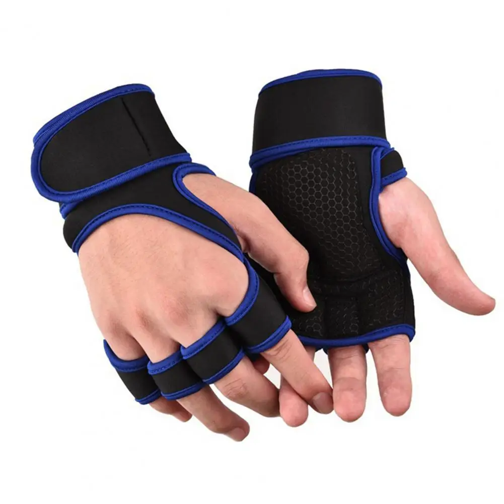 1 Pair Good Fingerless Gloves  Washable Practical Fitness Gloves  Unisex Weight Lifting Training Gloves