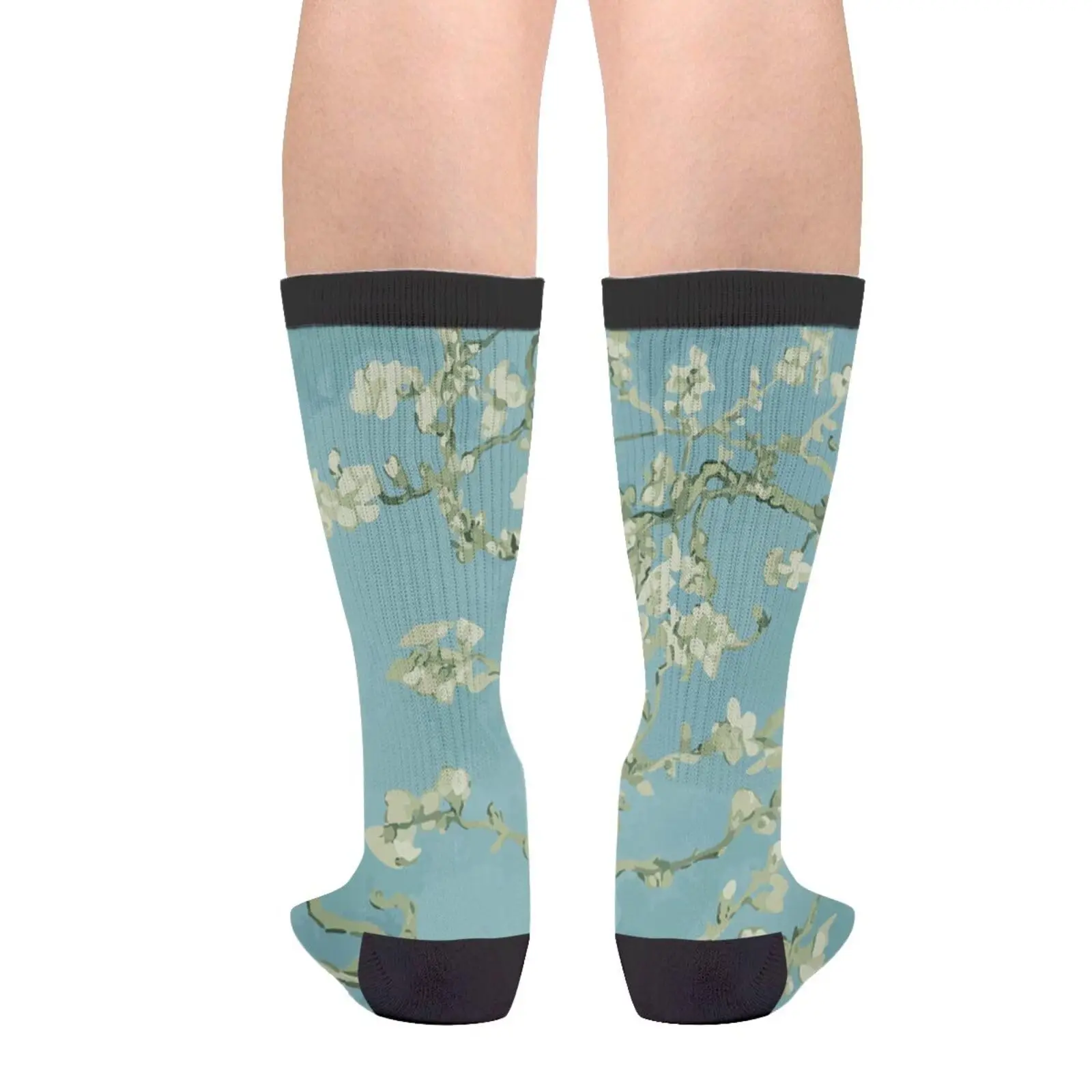 Van Gogh Almond Blossom Abstract Floral Painting Casual Funny Funky Novelty Socks For Men Women