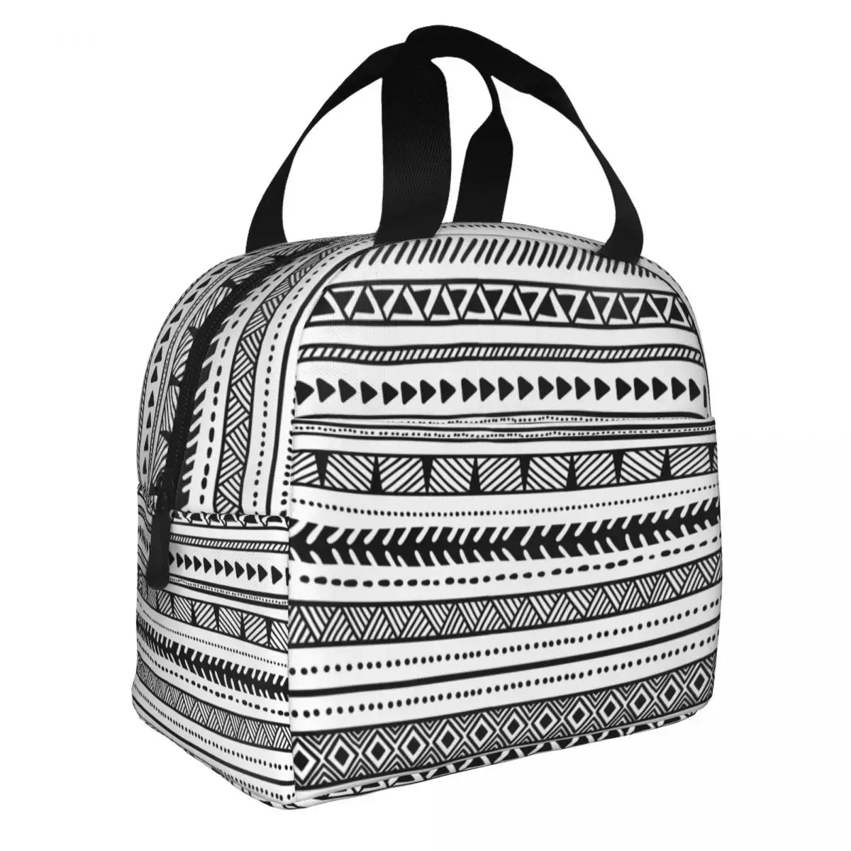 Lunch Bag for Women Kids Ethnic Style Thermal Cooler Portable Work Ox Lunch Box Handbags