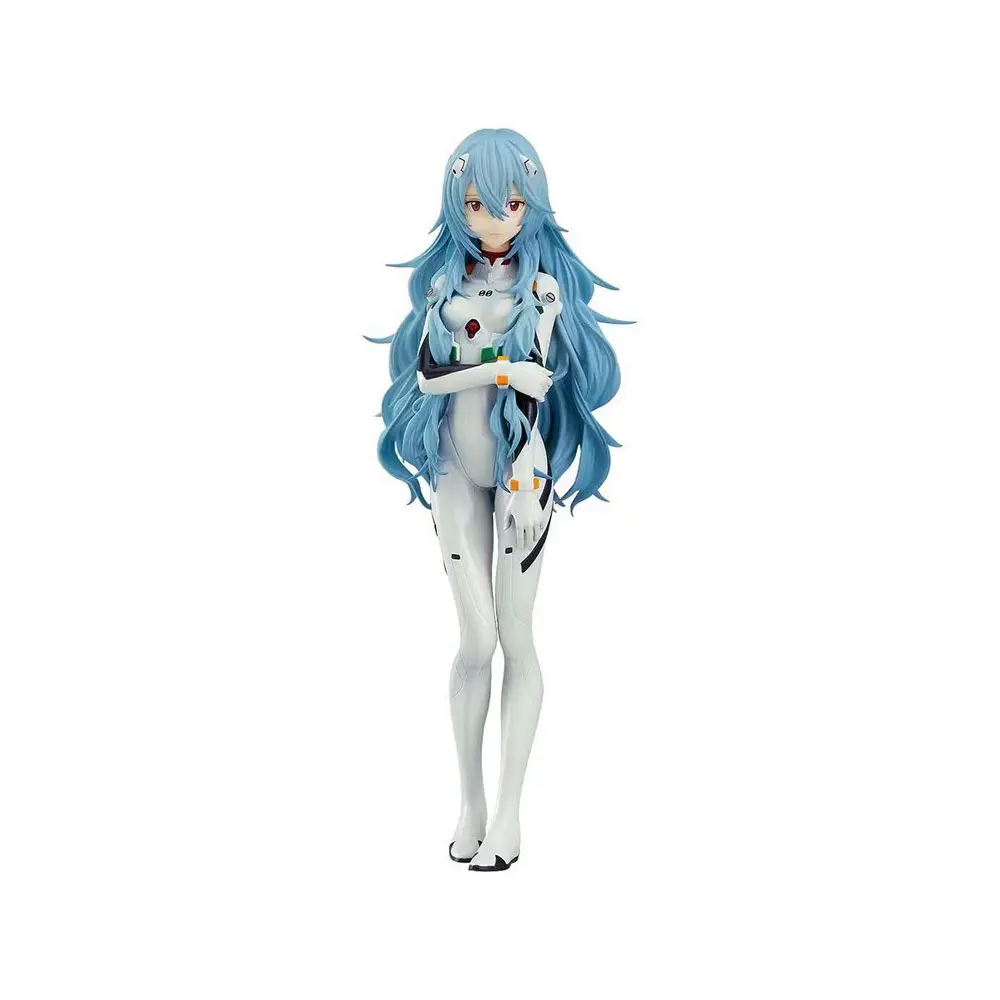 17Cm Eva Anime Figuur Ayanami Rei Lang Haar Staande Animatie Speelgoed Model Geschenkcollectie Ornamenten Decoratie Pvc