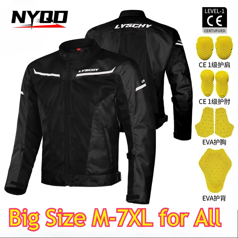 

Men Women Motorcycle Jacket Summer Mesh Breathable Protective Racing Suit Winter Warm