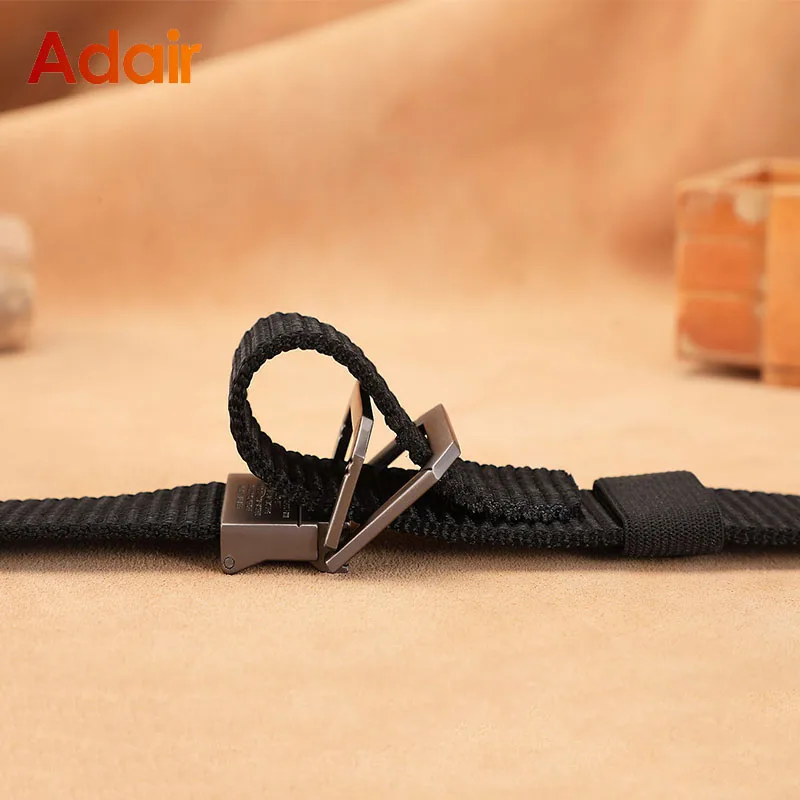 Men Casual Fabric Tactical Webbing Belts Nylon Canvas Jeans Belt Army Waist High Quality Luxury Designer Military Strap HB009