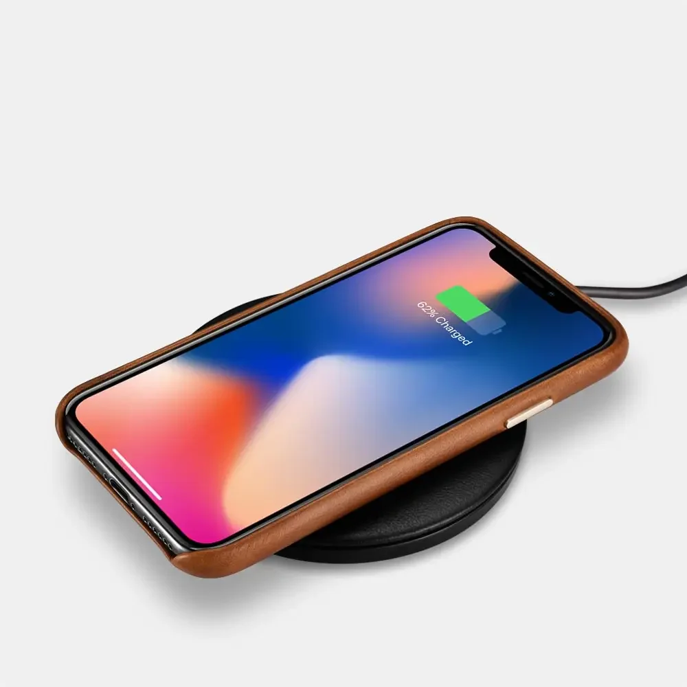 Funda de cuero para iPhone XS Max, funda trasera Retro Original para teléfono móvil