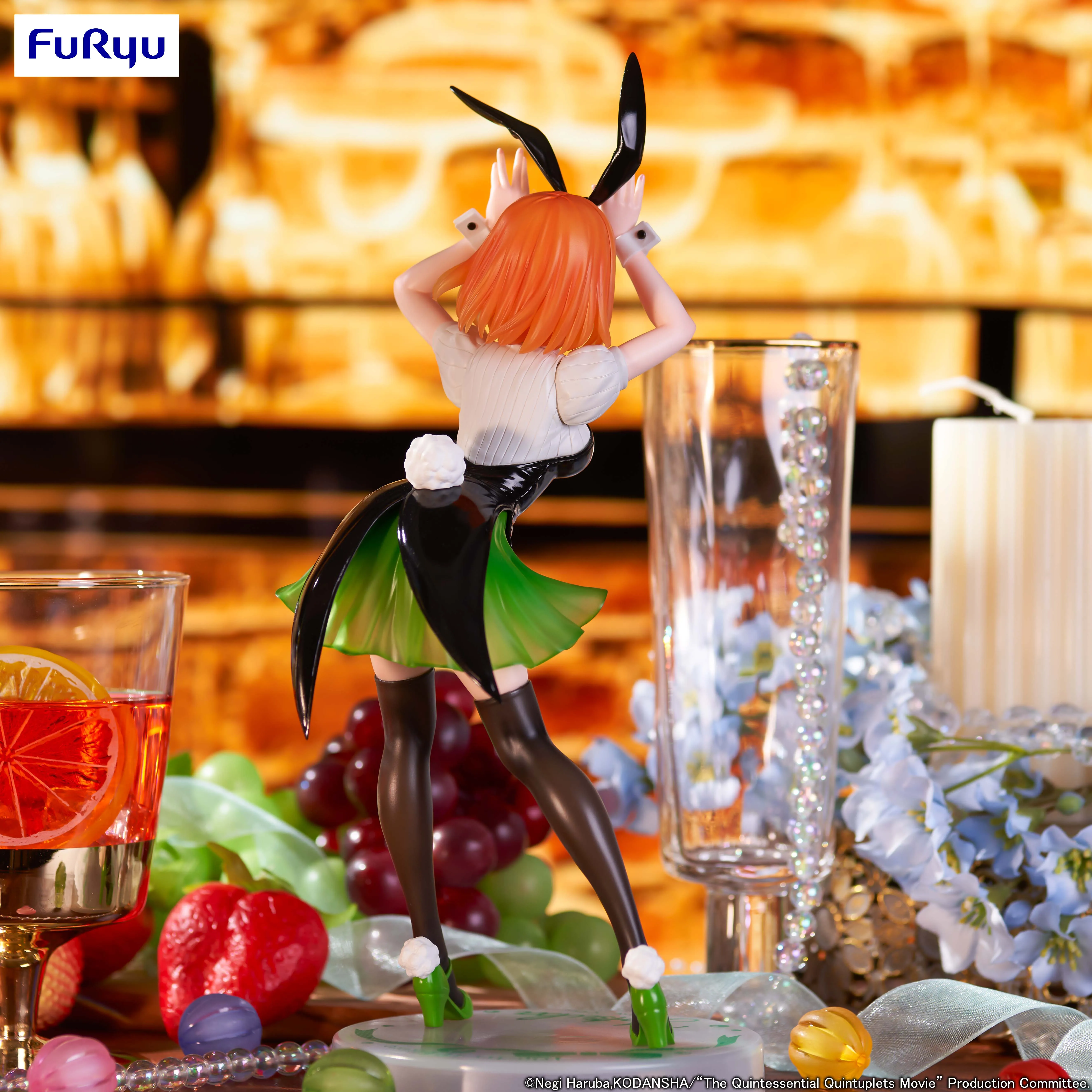 Auf Lager FuRyu Trio-Try-iT Nakano Yotsuba Bunny Girl Desktop Nette Ornamente Puppen Anime Action Figur Spielzeug geschenk Modell Sammlung