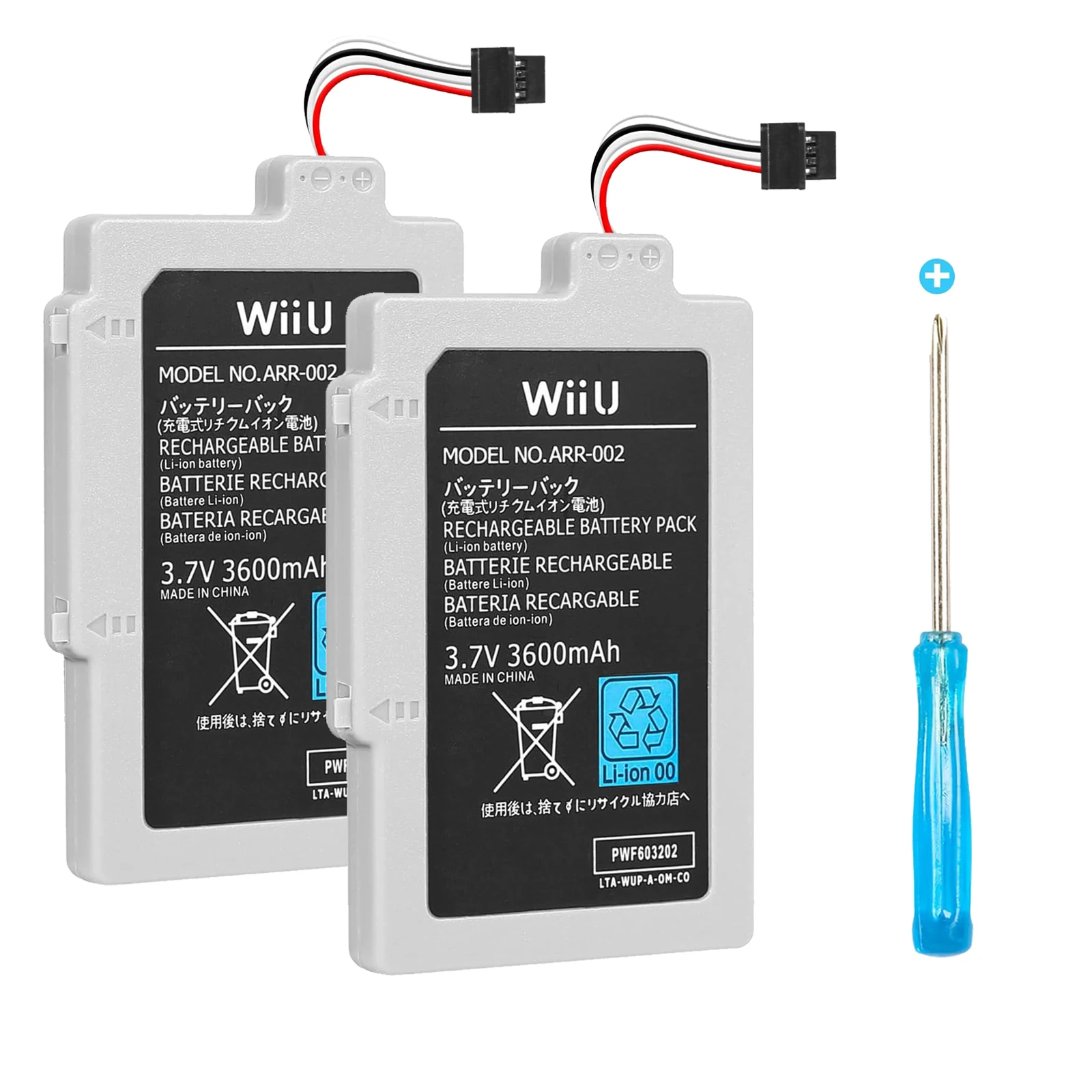 

WUP-010 WUP-012 Rechargeable Battery 3600mAh Lithium Battery for Nintendo Wii U Gamepad Wireless Controller Replacement Battery