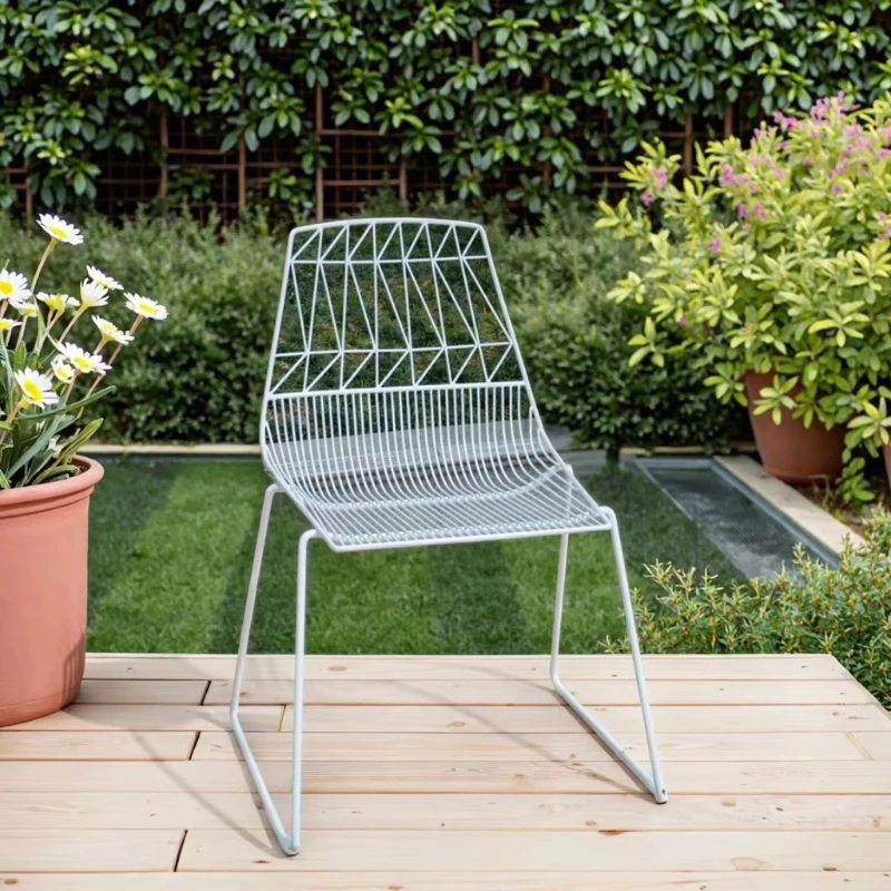

Stackable Wire Terrace Restaurant Wedding Furniture Dining Chairs