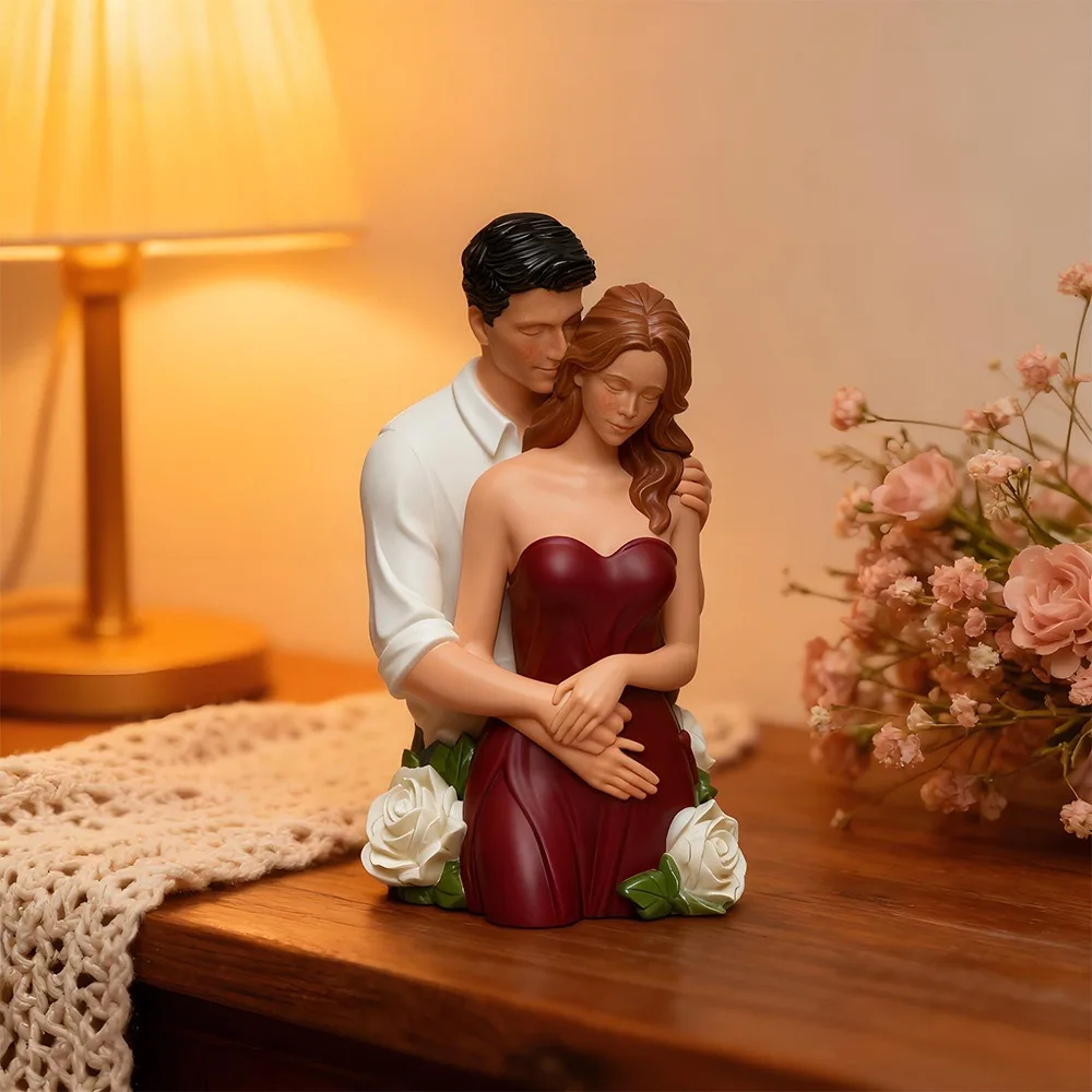 3D Couple Candle Mold Romantic Valentine'S Day Candle Mold Diy Aromatherapy Mold Easy To Demould For Anniversaries Weddings
