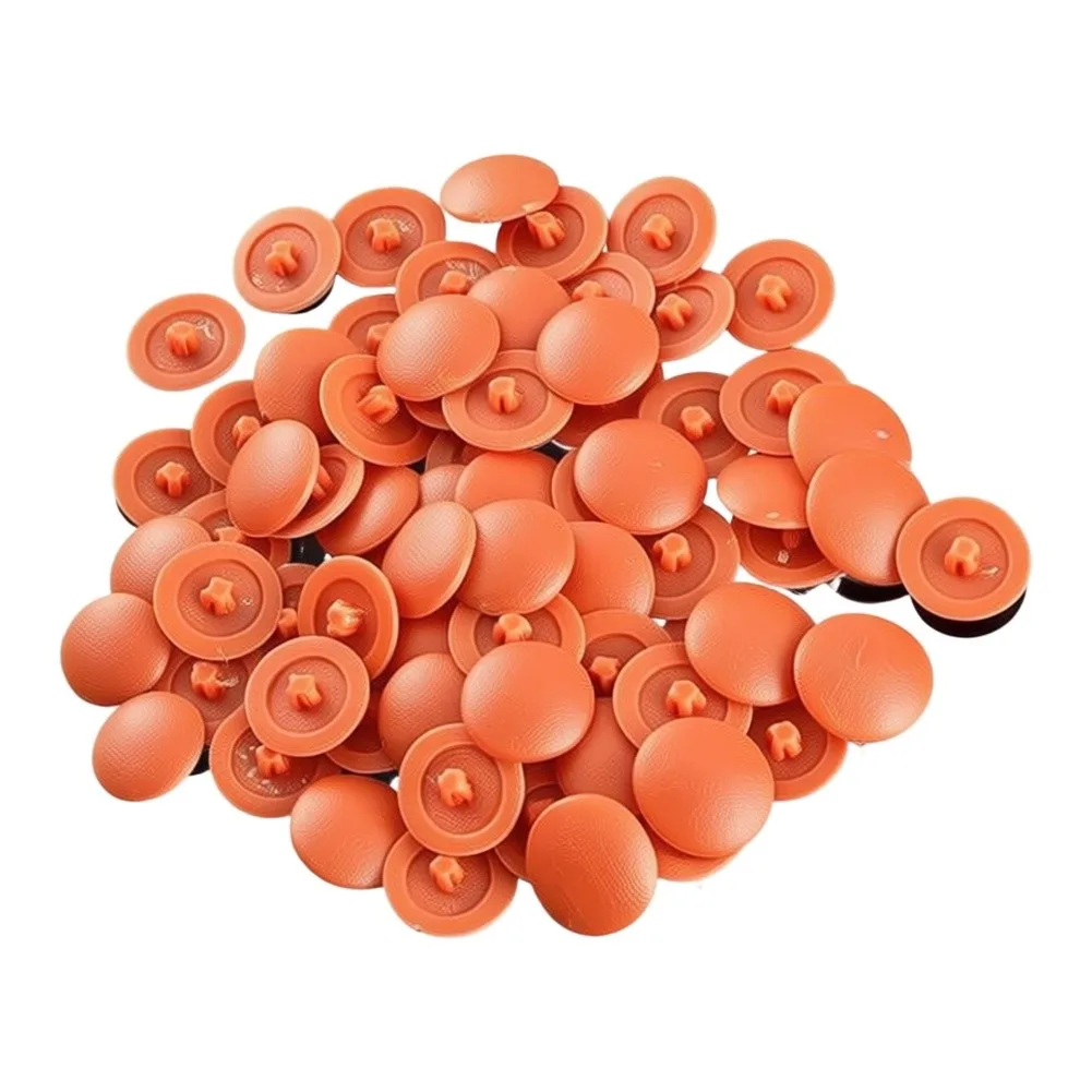 Screw Hole Cover Cap 12mm ABS Plastic for Phillips Screw Head For Cabinet Hardware Protection Orange Yellow Blue