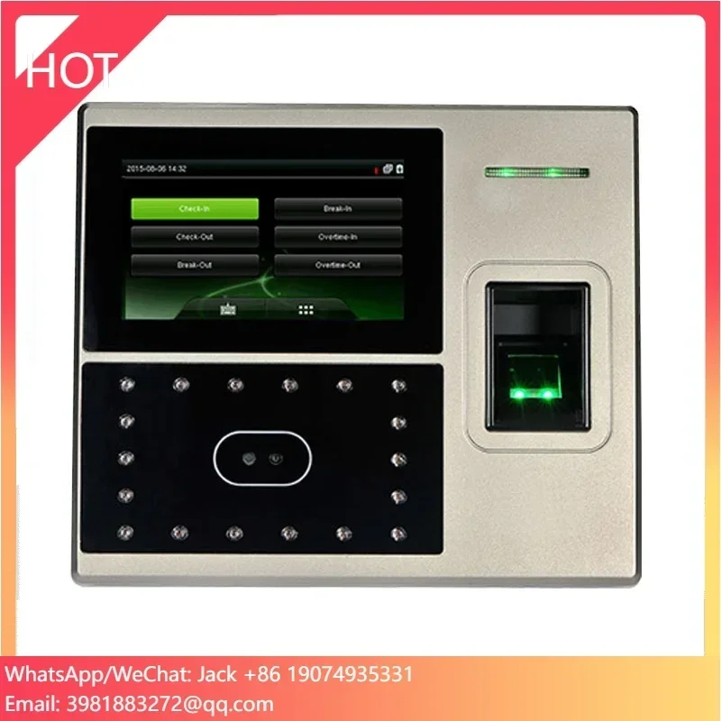 ZK UFace800 3,000 Face Reader Biometric Door Access Control Facial Recognition Fingerprint Time Attendance Machine