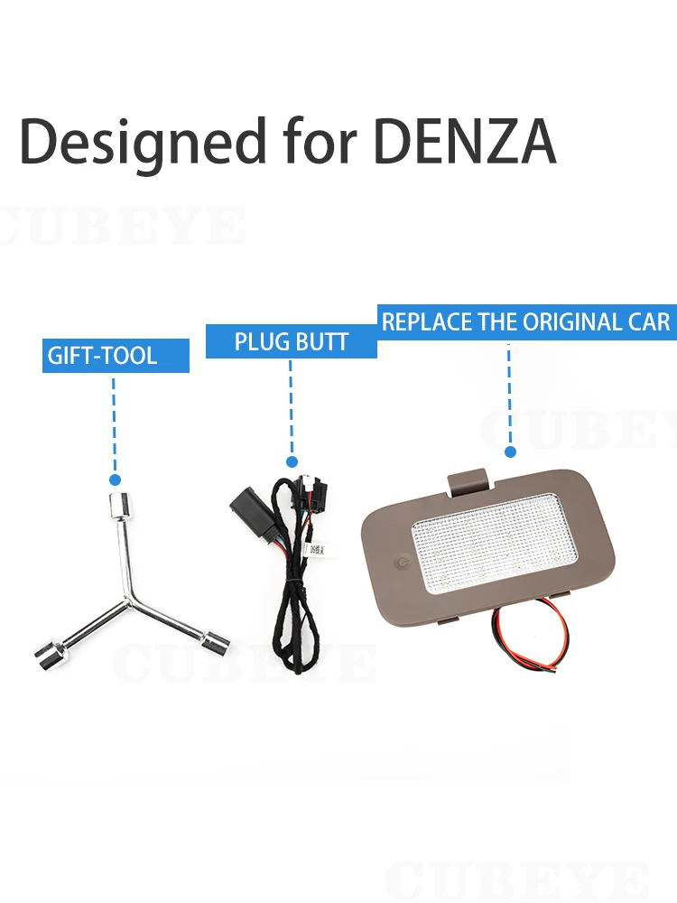 For Denza D9 Trunk Lighting LED Lights  Non-destructive installation without breaking wires Car Accessories 2022-2025