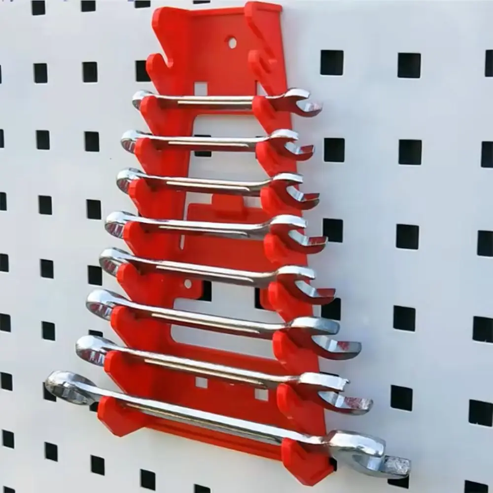 Red wrench storage rack, black wrench rack, plastic tray, socket storage tool rack, classification rack, standard wrench rack