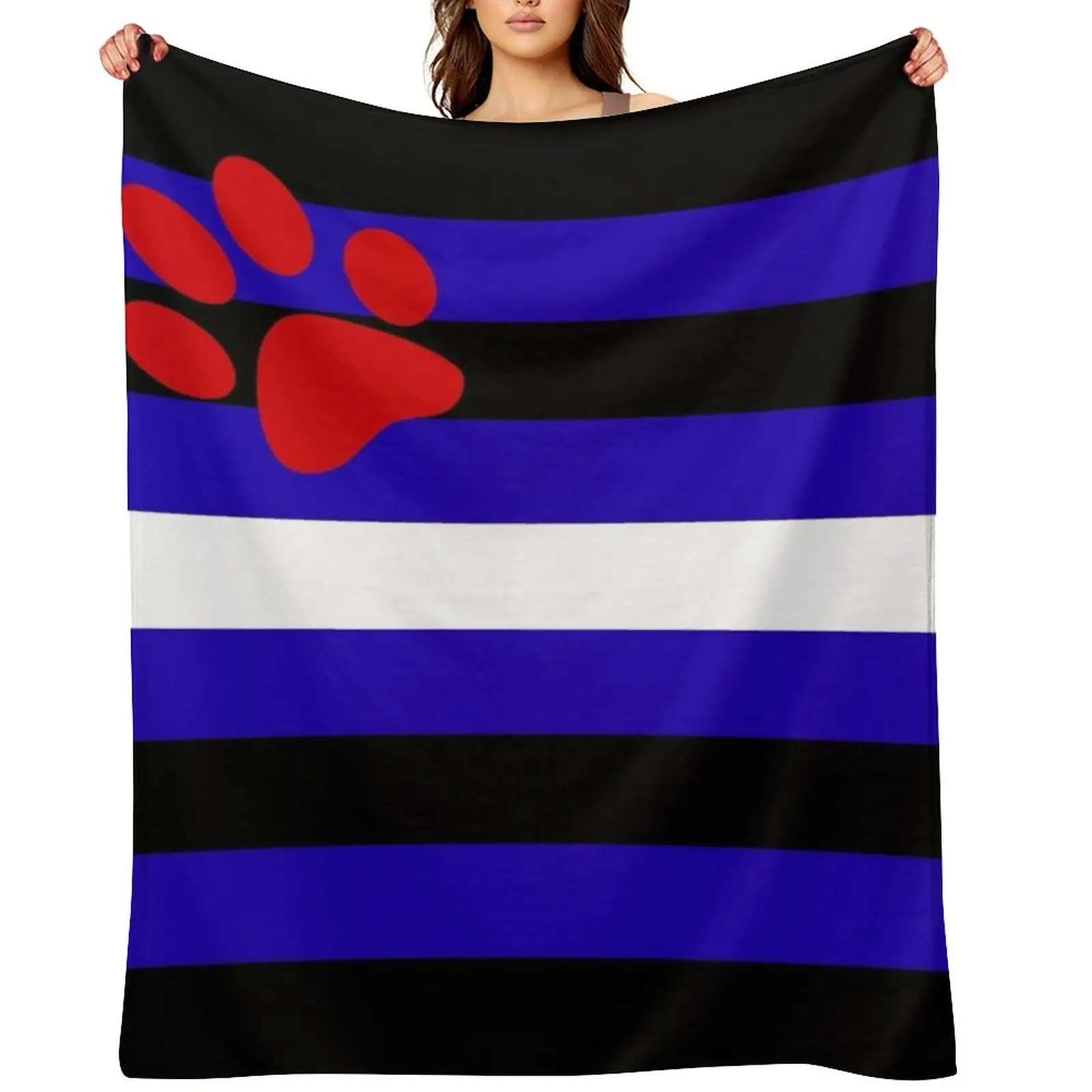 

Puppy Play Pride Flag (v.2) Throw Blanket Soft Big Flannels Soft Plush Plaid Decorative Sofas Blankets