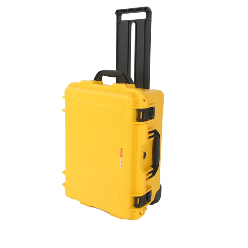 Large IP67 PP Plastic Trolley Waterproof EVA Hard Tool Storage Cases with Pre-cut Foam Customizable OEM ODM for Outdoor Use