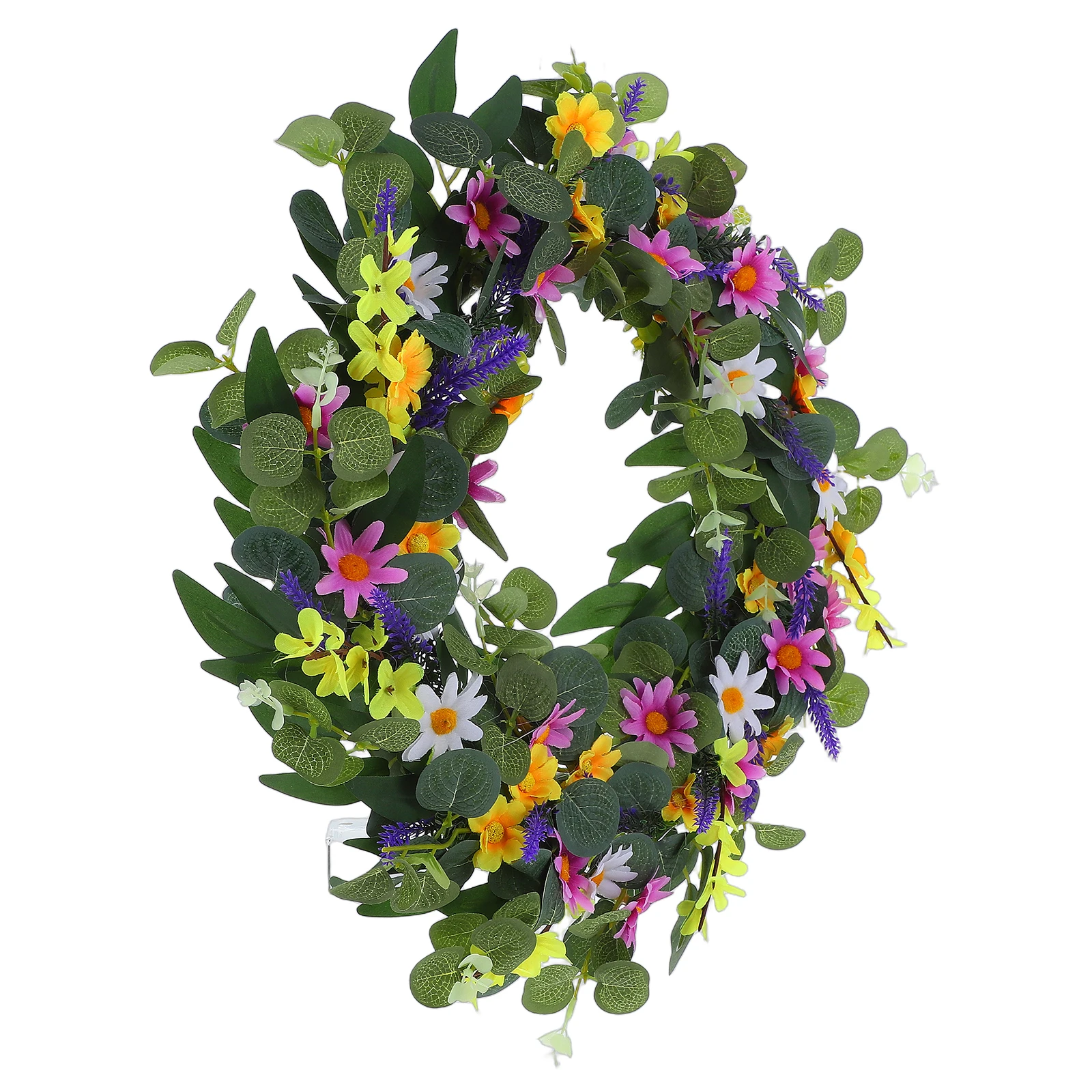 

Easter Bunny Wreath Large Artificial Flower Home Decor Front Door Hanging Indoor Outdoor Modern Design Layout Party Supply Photo