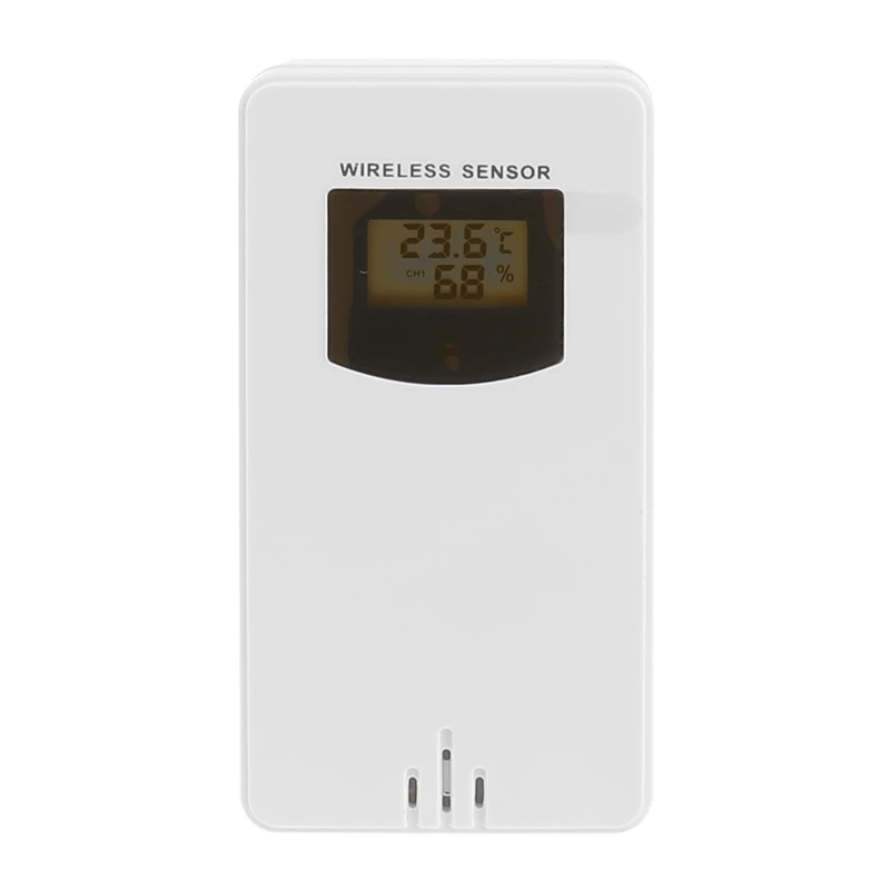 

Wireless Temperature & Humidity LCD Display Waterproof for Outdoor Dropship