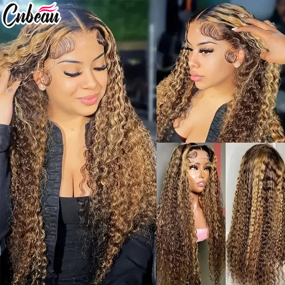 

Highlight Wig Body Wave 13x6 HD Lace Frontal Wigs 100%Human Hair Ombre Honey Blonde 13x4 HD Lace Front For Woman Human Hair Wig