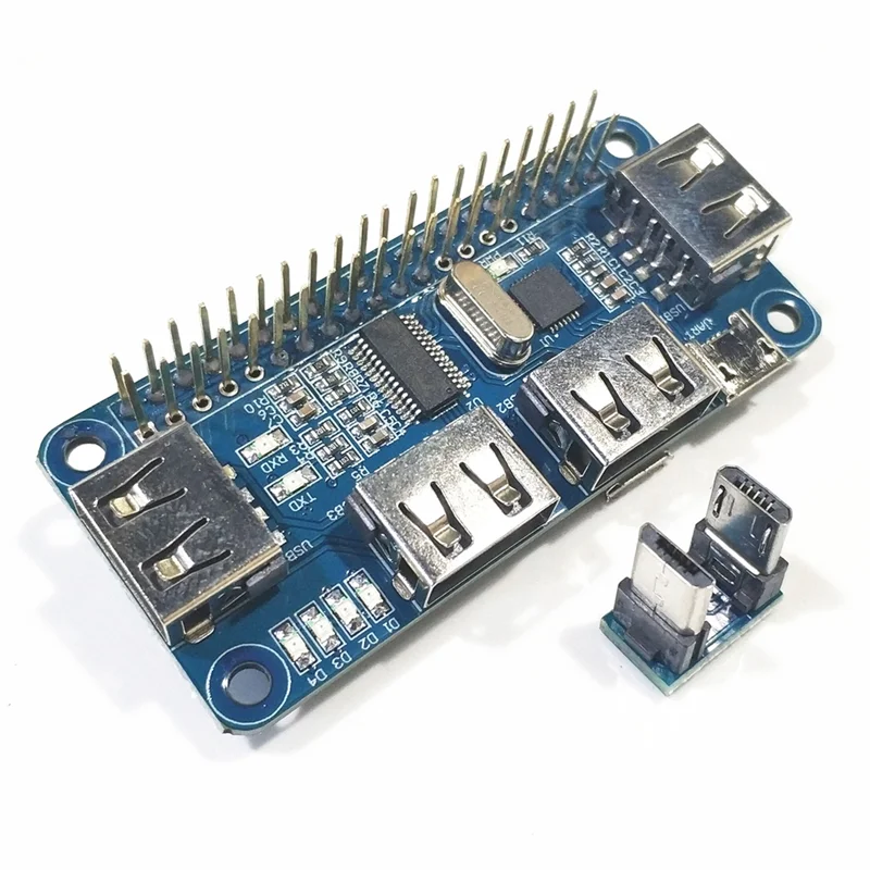 

Exquisite-4 Ports USB HUB HAT For Raspberry Pi /3B+ For Serial Debugging Compatible With USB2.0/1.0