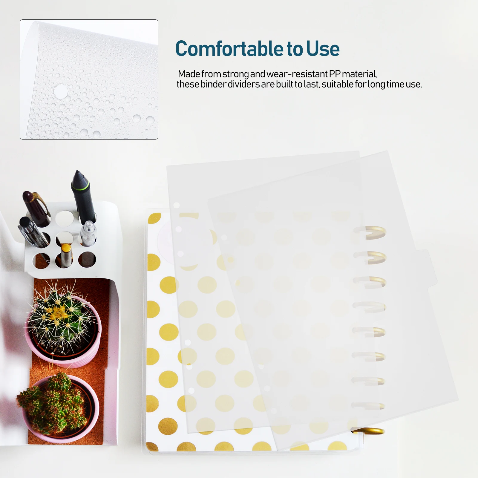 11 divisori per raccoglitori trasparenti divisori per raccoglitori trasparenti con linguette divisori per raccoglitori in plastica 6 accessori per raccoglitori ad anelli