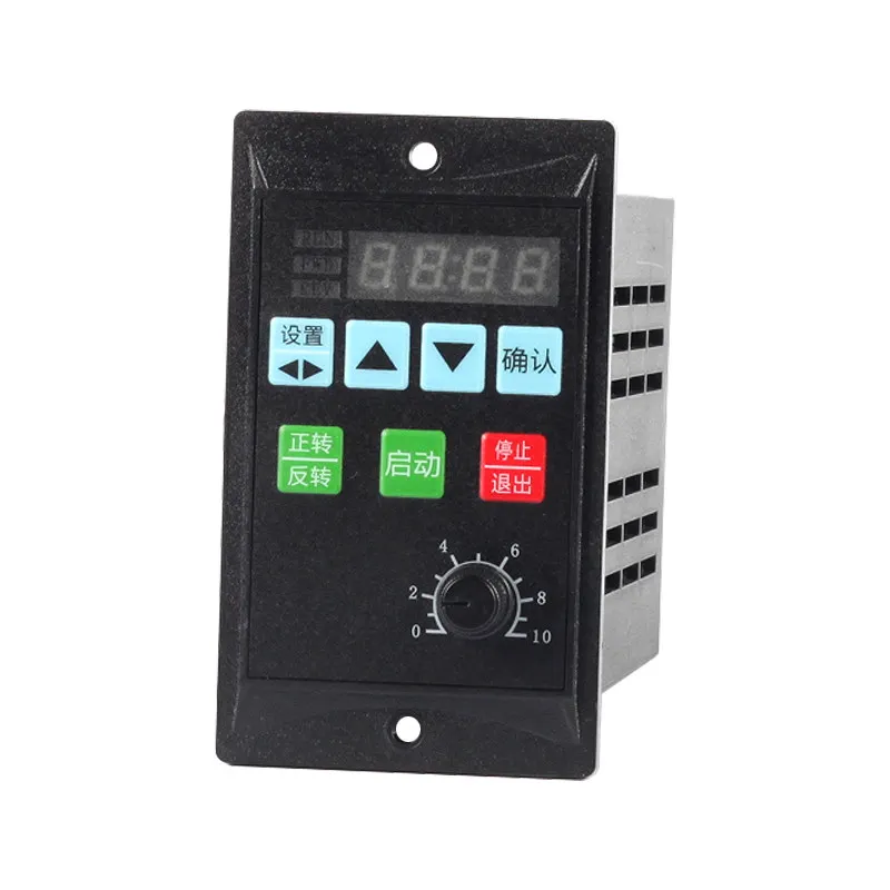 Small Variable Frequency Drive, 220V/380V Single Phase Input, 3 Phase Motor Fan VFD, 400W 750W