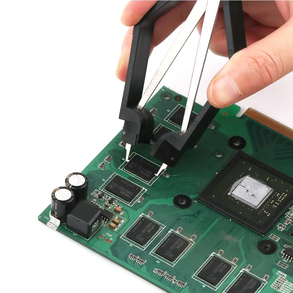 Plcc ic chip extrator placa de circuito placa-mãe componente extrator chip extrator extração ferramenta primavera assistida