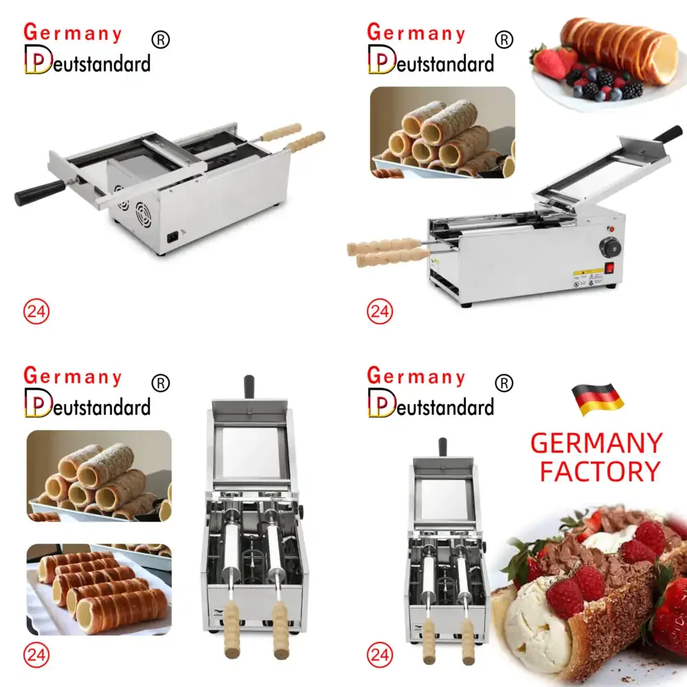 

Germany Deutstandard NP-24 Chimney Cake Kurtos Kalacs Machine 201 Stainless Steel Chimney Cake Maker for Sale