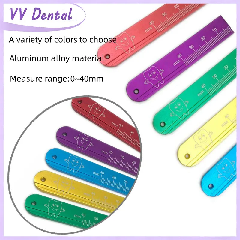 

VV Dental 1PC Root Cananl File Measuring High Quality Aluminum 5 Colors Accurate Measurement Root Canal Length