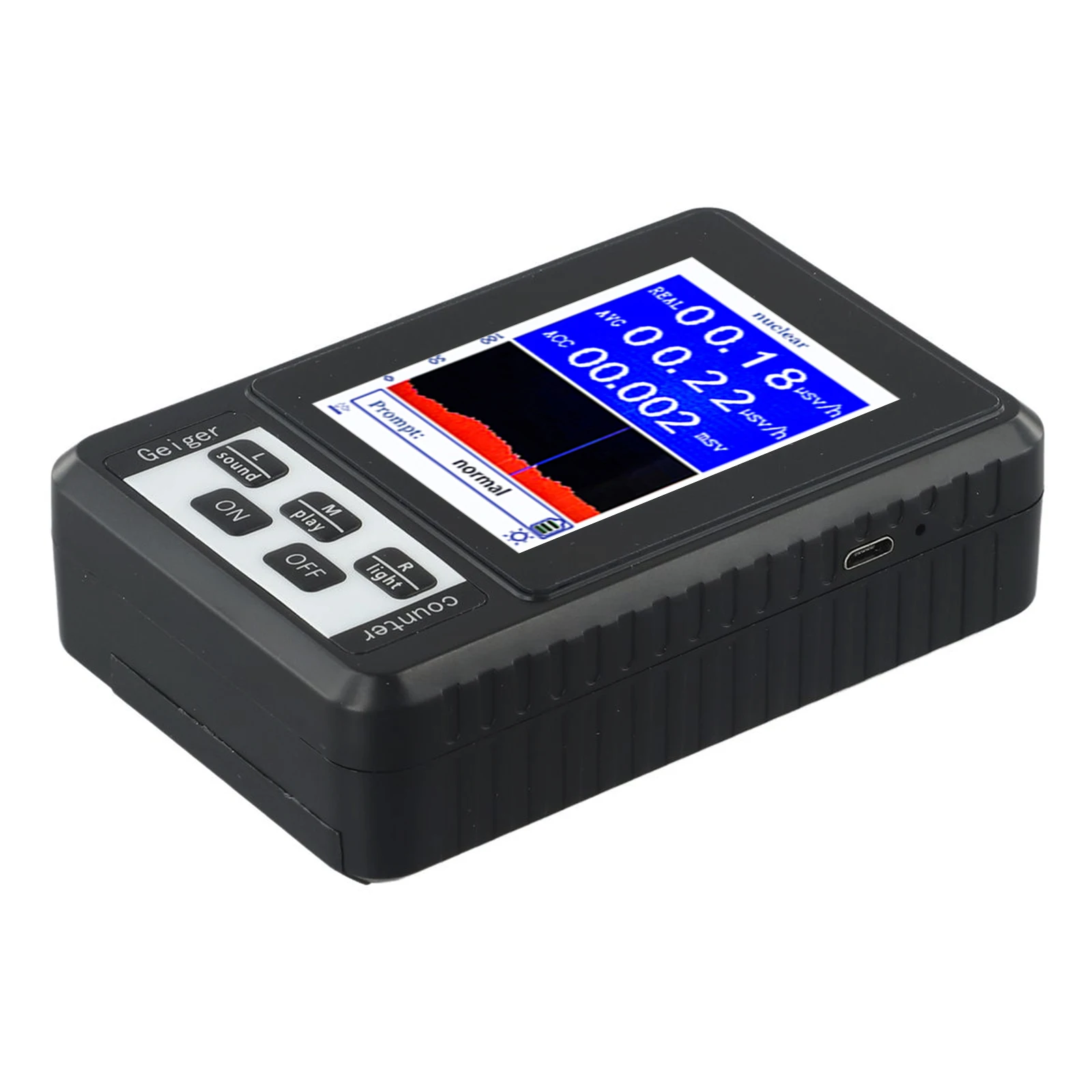 High Sensitivity Geiger Counter Nuclear Radiation Detector X-ray Γ-ray Β-ray Radioactive Tester Real-time Mean Cumulative