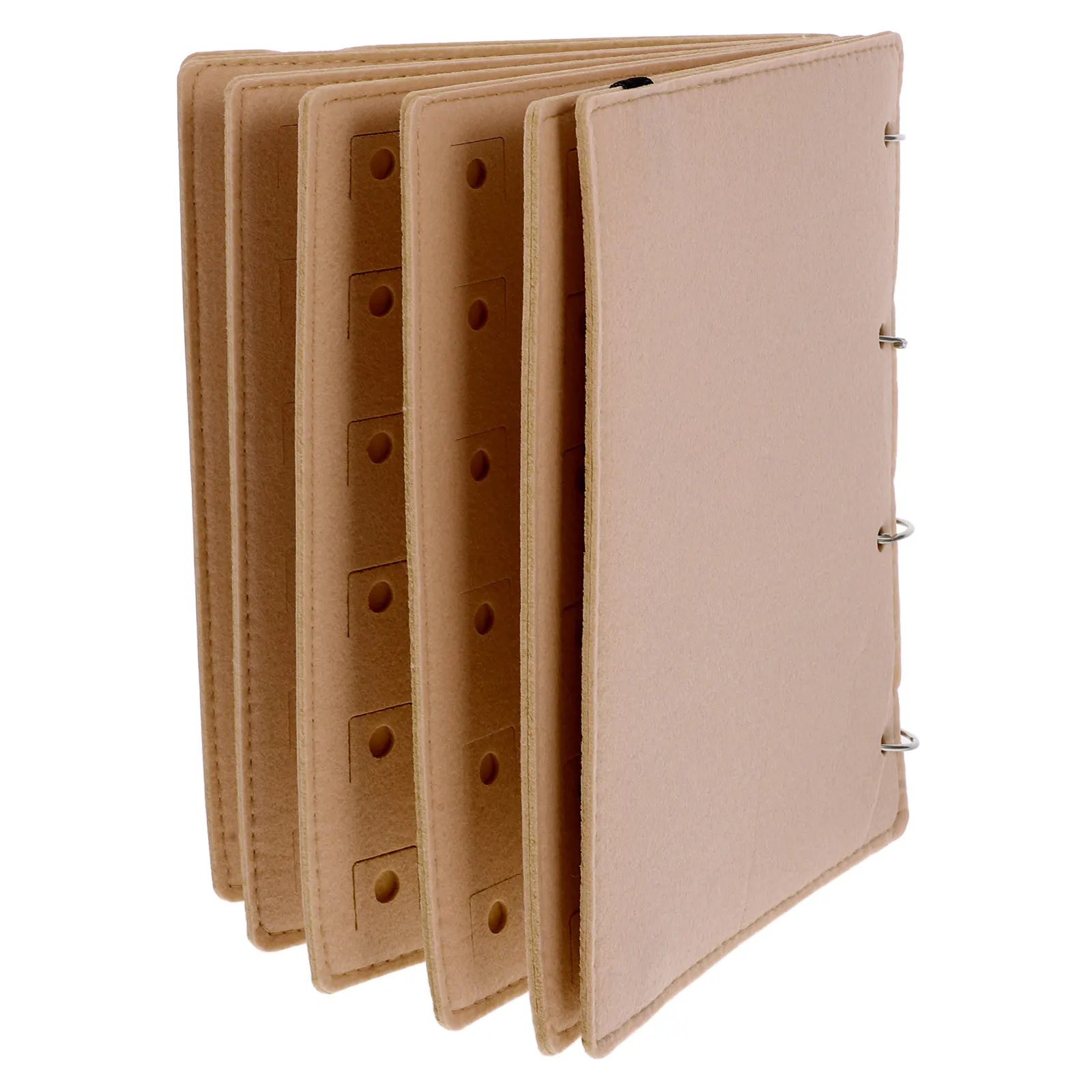 

Портативный органайзер-книга из фетра для сережек, украшений, обуви и коллекций брошей для путешествий и дома