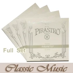 Pirastro Piranito Full  Violin Strings Set (615000,)Ball End ,4/4,made in Germany