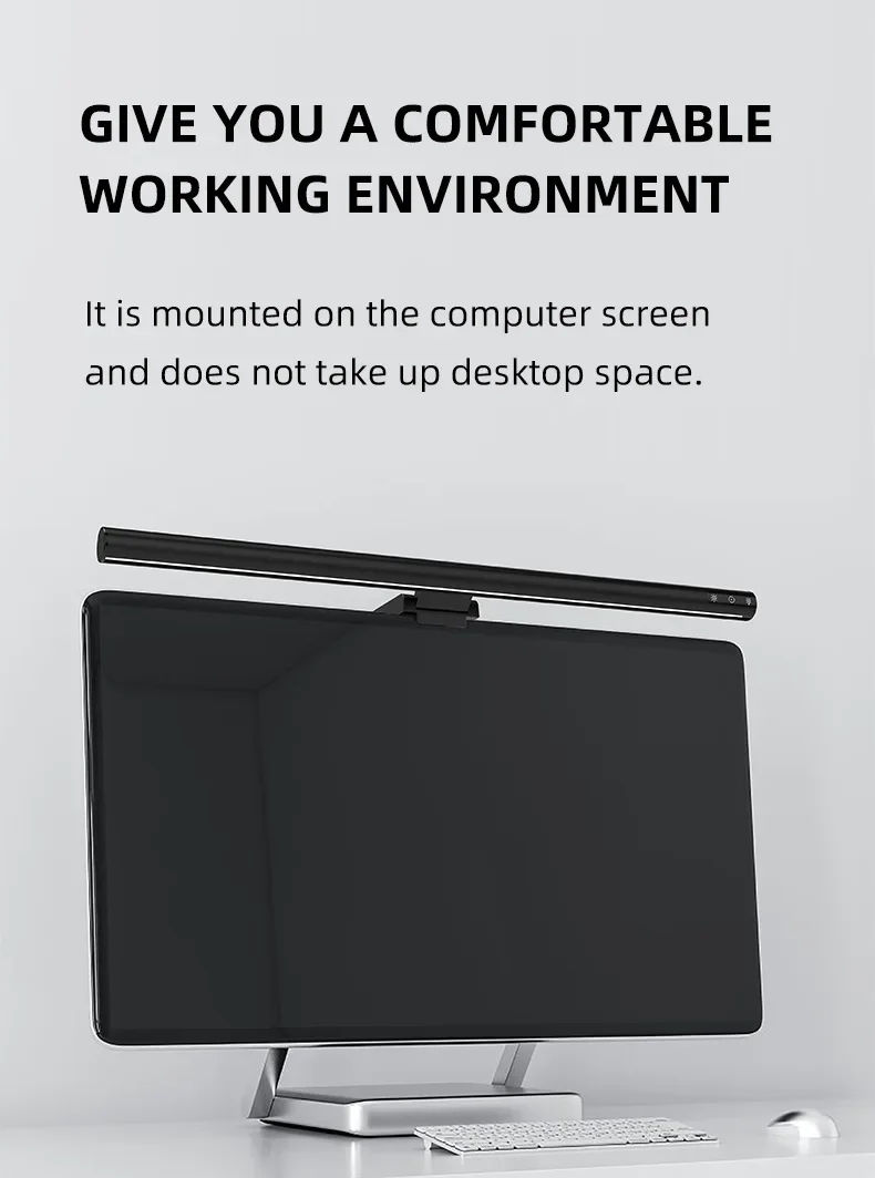 40CM USB Powered Monitor Light Bar for Workspace, Dimmable , Touch Control Computer Monitor Lamp for Desk/Office/Home/Game