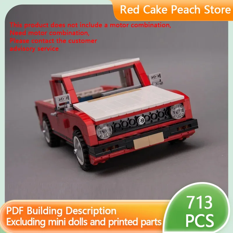 

Speed Champion City Car Model MOC Building Bricks Retro Pickup Truck Modular Technology Assemble Children Suit Toy Gifts Holiday