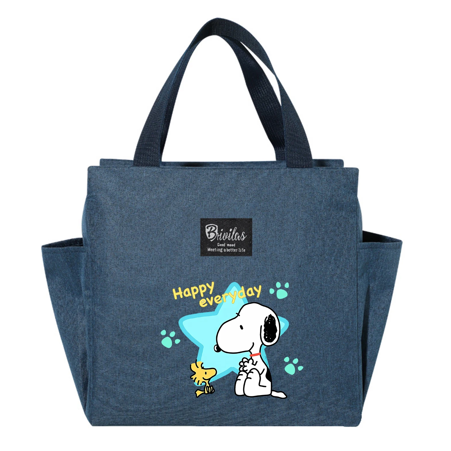 Snoopy Nieuwe Lunchtas Cartoon Draagbare Geïsoleerde Tas Grote Capaciteit Vers Zakje Voedsel Thermische Doos Tote Picknick Container Zakken Cadeau