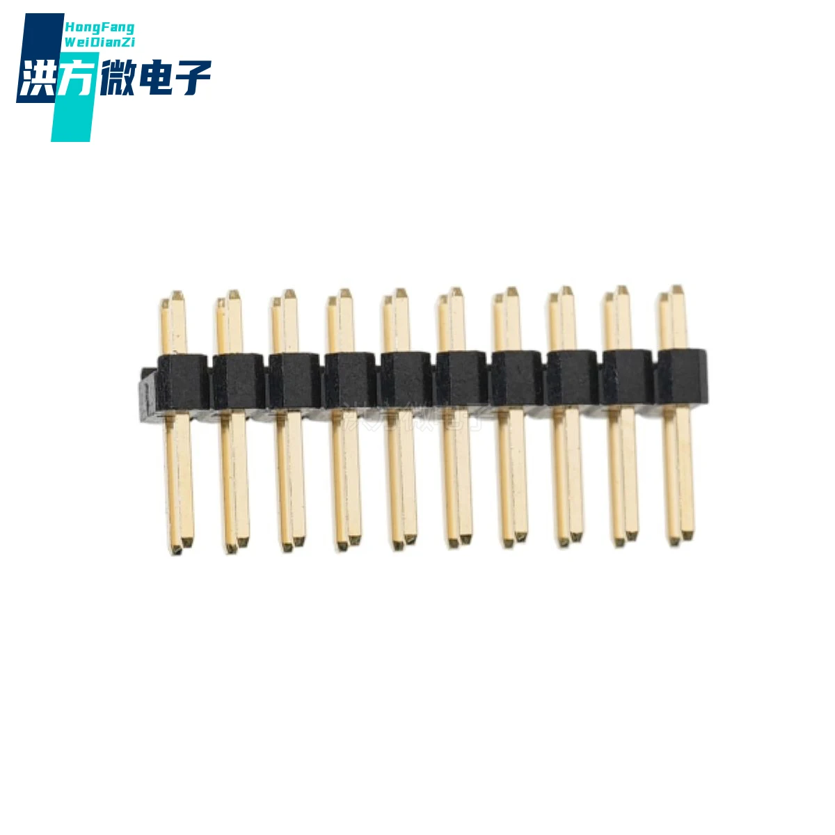50PCS Origin,Pin Header,single row square needle,1U"Gold,spacing:2.54mm, needle length: 6mm/3mm, 3A, 250V, plastic height: 2.5mm