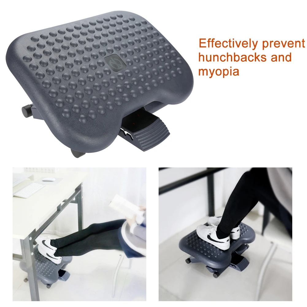 Portable Foot Rest Portable Foot Stool Adjustable Height Foot Rest Stool Ergonomic Portable Comfortable Under Desk Home