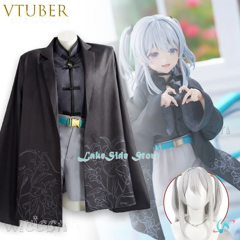 Disfraz para adultos ‌ ‌ ‌ ‌ Disfraz de Cosplay de Nekomimi Tororo de VTuber, Traje de Personaje de Anime, Atuendo, Abrigo, Disfraz de Navidad y Halloween