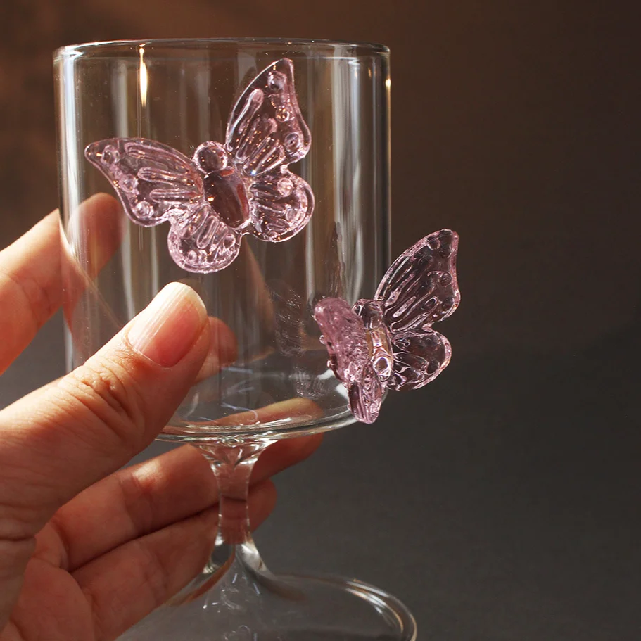 Original Butterfly High Footed  Red Wine Glass High Borosilicate Glass Wine Glasses