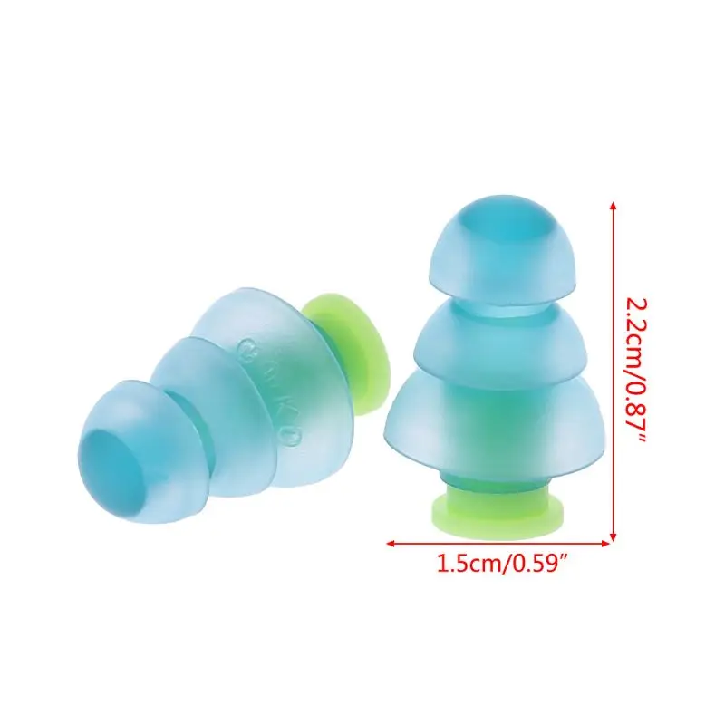 Silicone Earplugs 1 Pair Noise Reduction Ear Plugs Snoring Traveling for Women Men Outdoor Traveling Supplies Wholesale