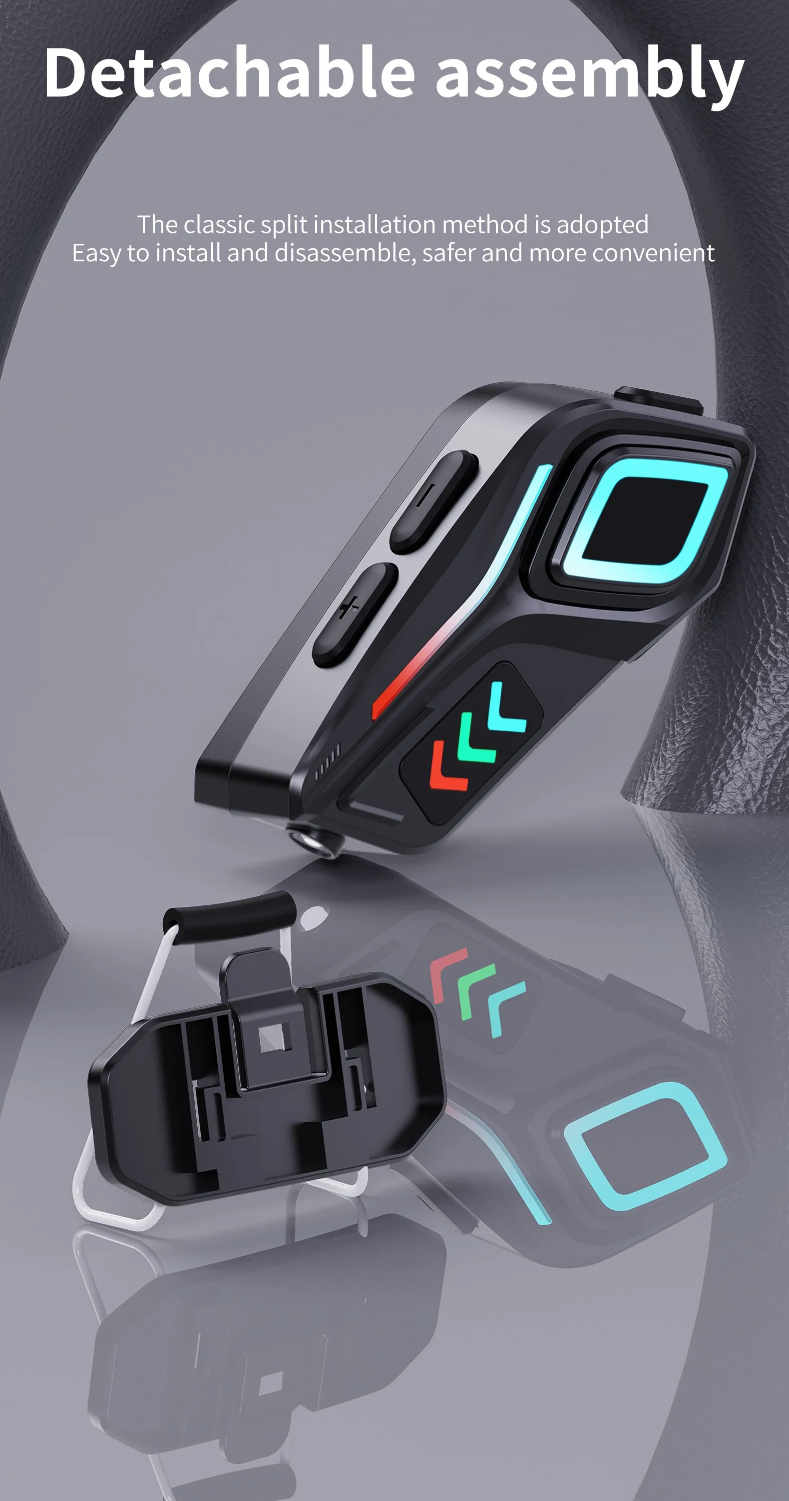 

K07 Wireless Bluetooth Helmet Headset for Motorcycle Bike Ski ATV Snowmobile Intercom Music Phone Call Waterproof Earphone