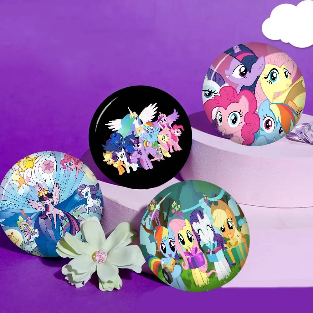 M-My P-Ponys L-Little Customizable Soft Button Pin For Women Creative Jewelry Funny Badge Cartoon Lover Hat