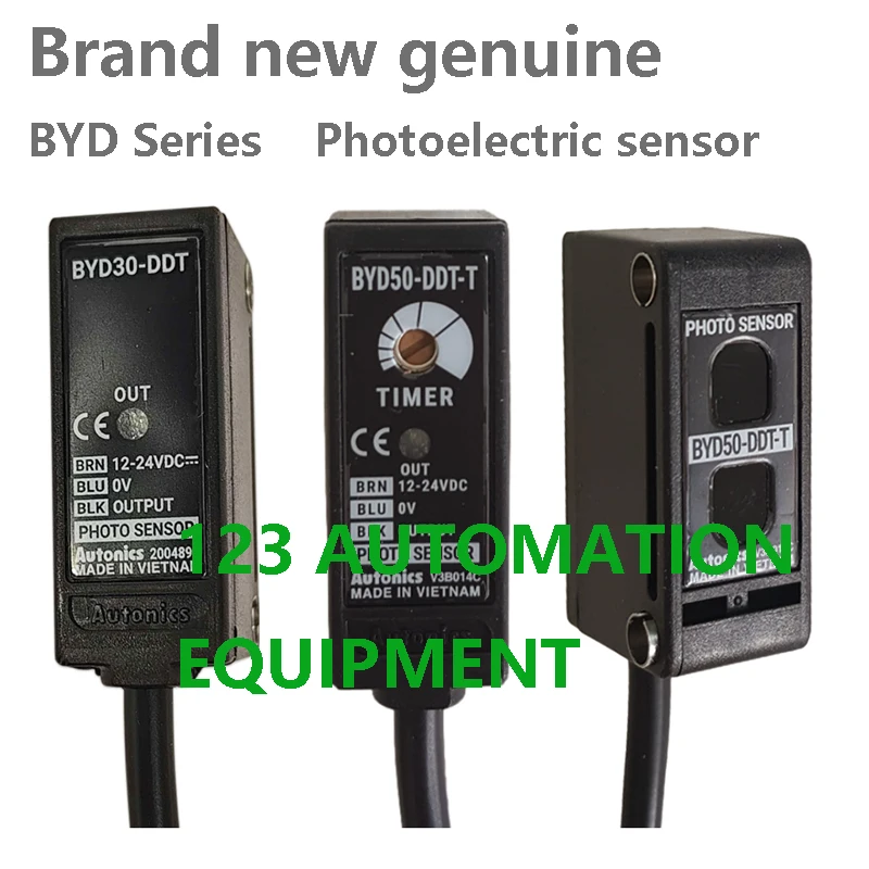 Authentic New Autonics BYD30-DDT DDT-T DDT-U BYD50-DDT DDT-T DDT-U BYD100-DDT Miniature Photoelectric Switch Sensor Cable Type