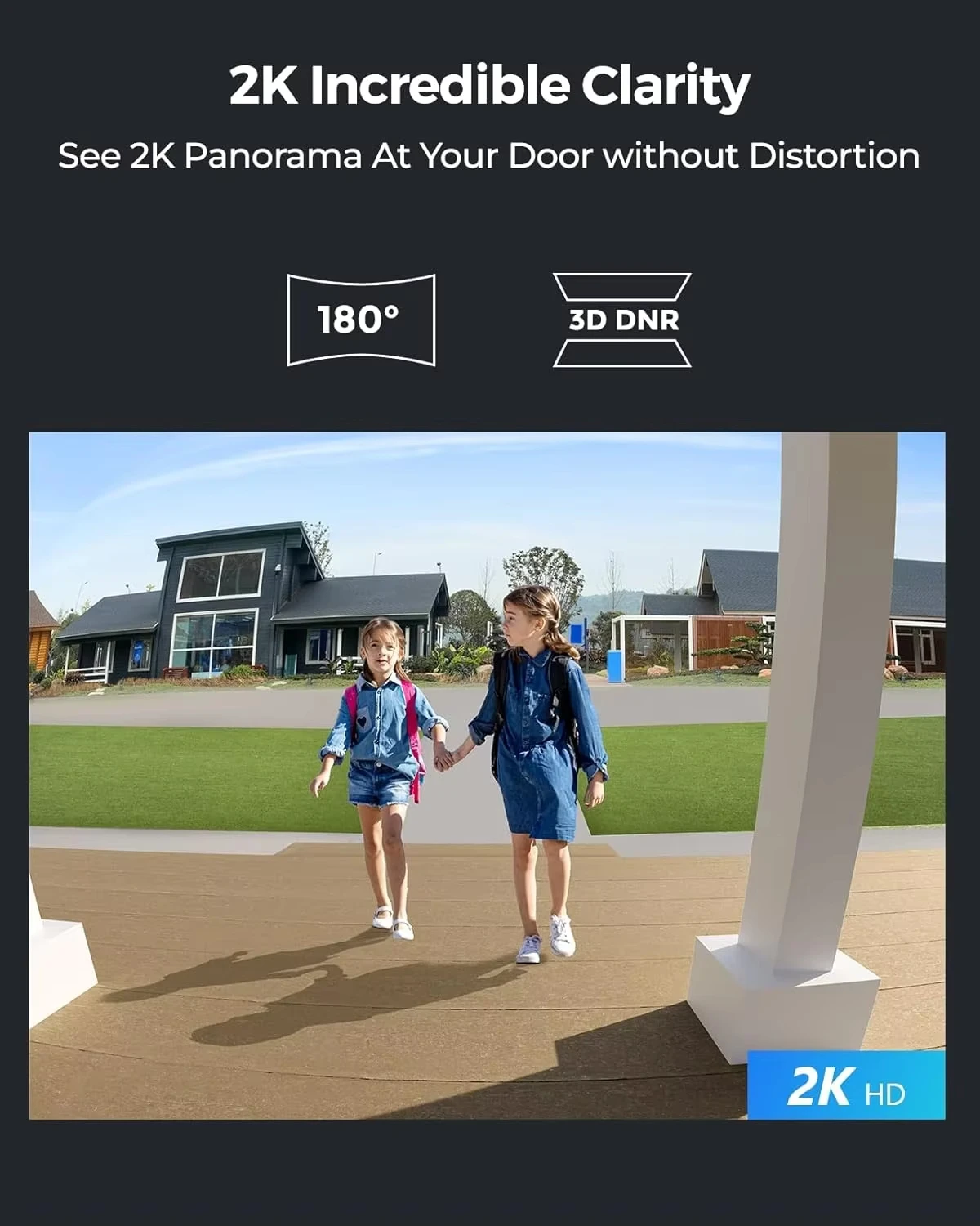 Sonnette vidéo Wi-Fi REOLINK 2 - Home Security Front Door Camera avis et prix