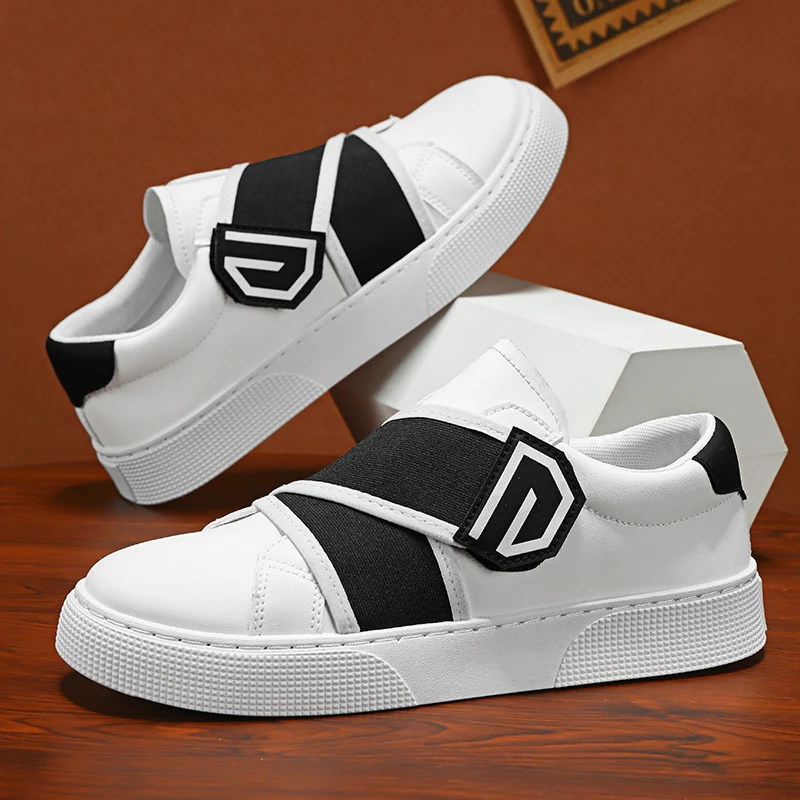 New Men Business Casual Shoes Fashion Anti Slip Outdoor Sneakers Comfortable Wear-resistant Walking Shoes Leather Walking Shoes image 3