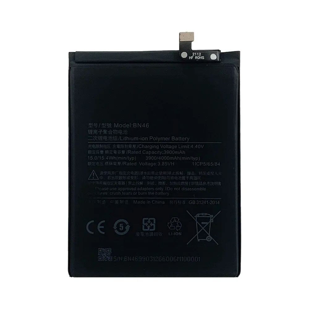 BN46 4000mAh Battery for Xiaomi Redmi Note 8 8T Redmi 7 High Quality Phone Replacement Batteries