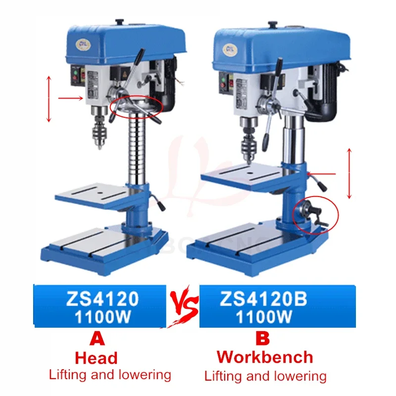 M14 M18 Industrial Easy Arm Power Tool Threading Machine Drill Hole Diameter 20mm 25mm Tapping and Drilling Machine with Chucks