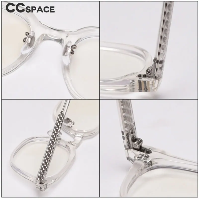 47398 Square Plastic Titanium Glasses Frames Built-in Metal Legs Ultralight Men Women Optical Fashion Computer Glasses