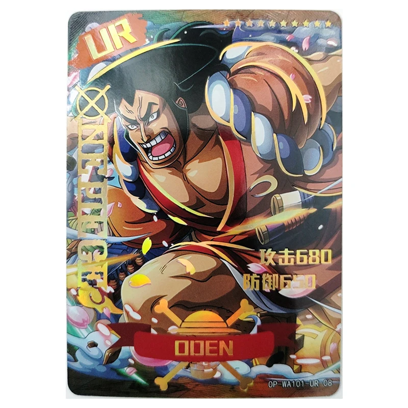 Anime ONE PIECE Rare UR Reflections Flash Card Luffy Roronoa Zoro Linlin Kid Kaidou Toys for boys Collectible Card Birthday Gift