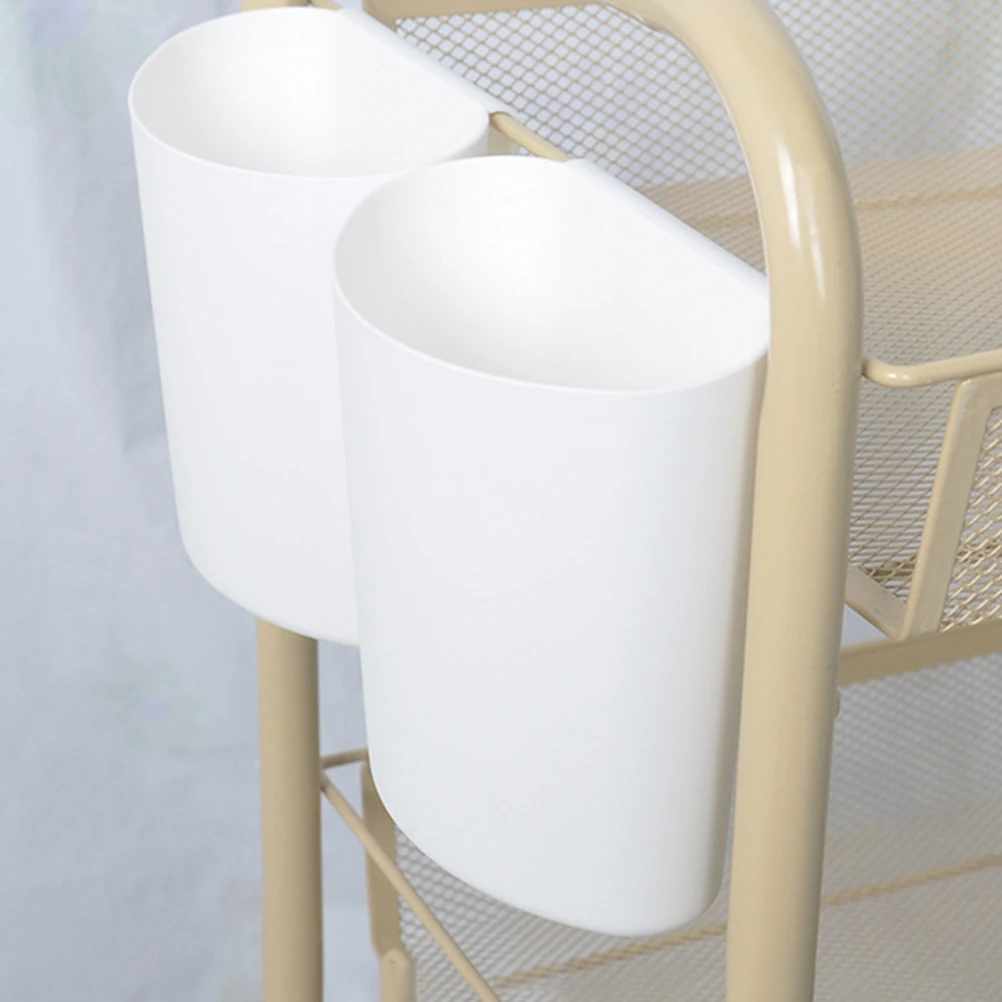 

4pcs Cart Hanging Baskets Storage Organizer For Beauty Salon Carts Space-Saving Hanging Bucket Portable Pencil Holder