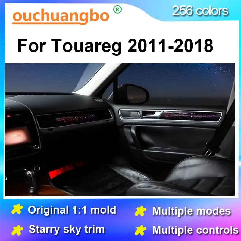 Ouchuangbo LED Decorative Light For Touareg 2011-2018 Ambient Kit Backlight Ambiente Interior Environmental Atmosphere